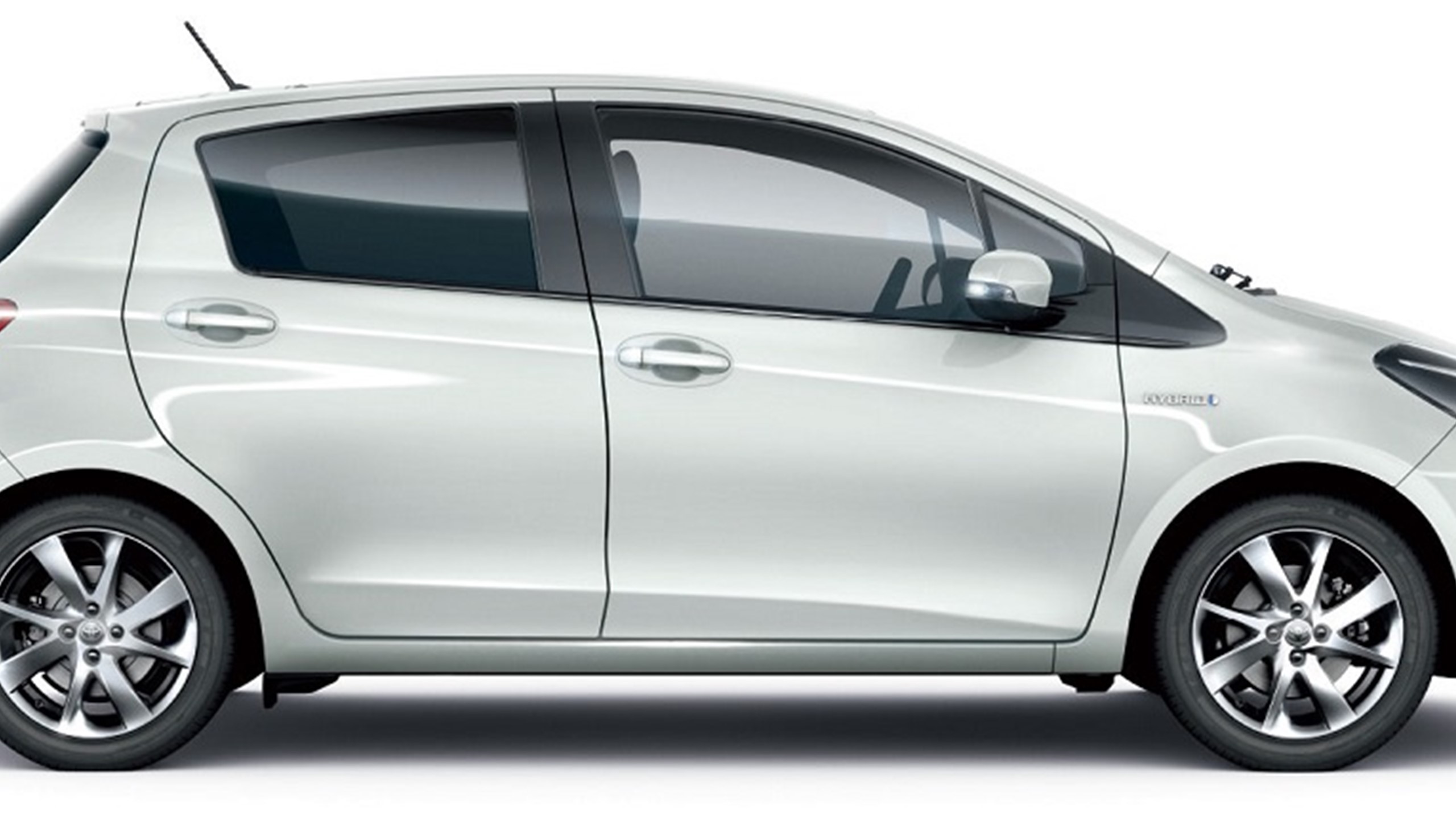 Toyota Yaris 2014 Side Hvid 1140X430