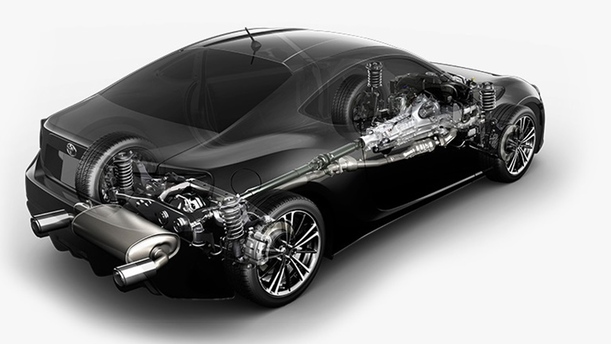 Gt86 Sort Gennemsigtig Drivlinje 848X430